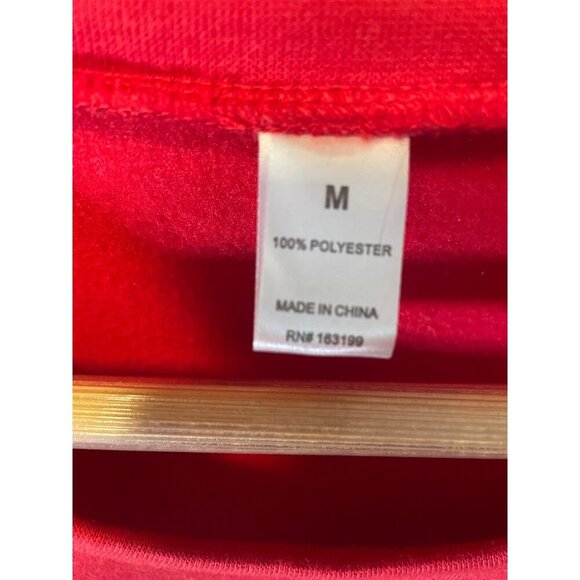 Holiday Christmas Better Not Pout Crew Neck Long Sleeve Sweatshirt Sz M - Picture 5 of 7